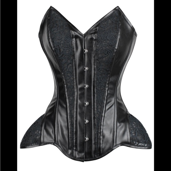 corset story Tops - CORSET STORY BLACK LACE ACCENT OVERBUST CORSET SIZE 30